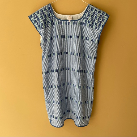 J.MARIE Embroidered Striped Dress Style JM1765 - Picture 6 of 9